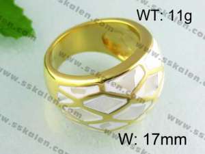 Stainless Steel Gold-plating Ring   - KR24380-L