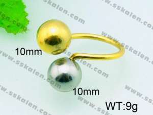 Stainless Steel Gold-plating Ring  - KR31212-Z