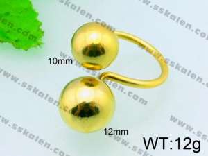 Stainless Steel Gold-plating Ring  - KR31215-Z