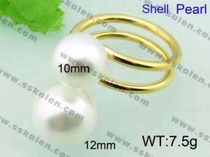 Stainless Steel Gold-plating Ring  - KR33116-Z