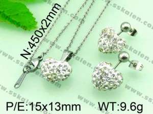 SS Jewelry Set - KS37895-Z