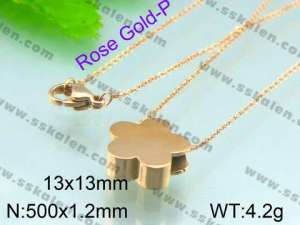  SS Rose Gold-plating Pendant  - KP39036-Z