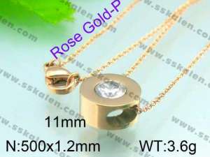 SS Rose Gold-plating Pendant  - KP39038-Z