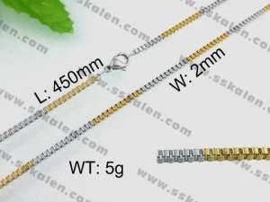 Staineless Steel Small Gold-plating Chain - KN10915-Z