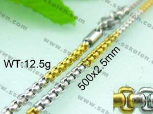Staineless Steel Small Gold-plating Chain  - KN11526-D