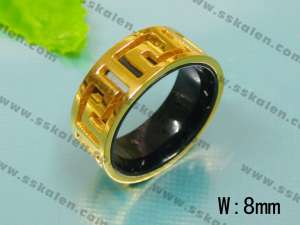 Stainless Steel Gold-Plating Ring - KR11308
