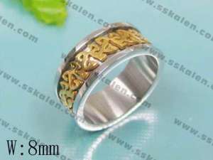 Stainless Steel Gold-Plating Ring - KR11650