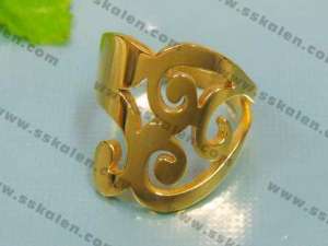 Stainless Steel Gold-Plating Ring - KR12275