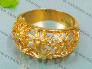 Stainless Steel Gold-Plating Ring - KR12449