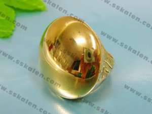 Stainless Steel Gold-Plating Ring - KR7822