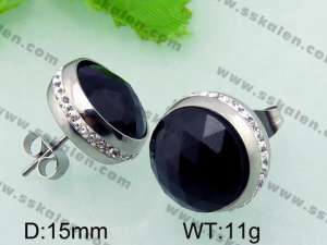 Stainless Steel Stone&Crystal Earring - KE55814-Z