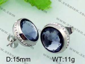 Stainless Steel Stone&Crystal Earring - KE55815-Z