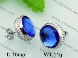 Stainless Steel Stone&Crystal Earring - KE55817-Z