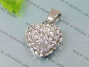 Stainless Steel Stone&Crystal Pendant  - KP25438-L