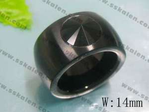 Stainless Steel Stone&Crystal Ring - KR15487-D