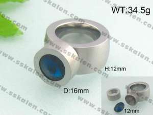 Stainless Steel Stone&Crystal Ring - KR20003-D