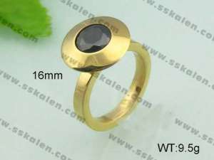 Stainless Steel Stone&Crystal Ring - KR20616-D
