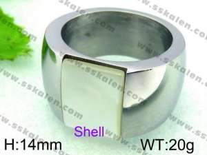 Stainless Steel Stone&Crystal Ring - KR31621-K