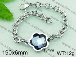  Stainless Steel Stone Bracelet  - KB55519-Z