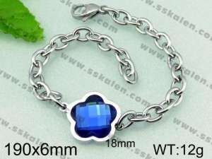  Stainless Steel Stone Bracelet  - KB55520-Z
