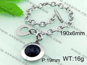  Stainless Steel Stone Bracelet  - KB56037-Z