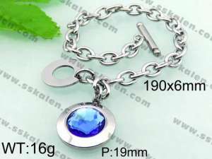  Stainless Steel Stone Bracelet  - KB56038-Z