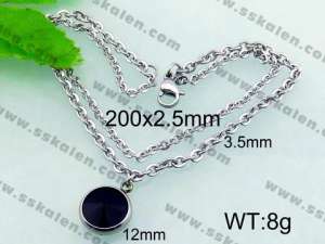 Stainless Steel Stone Bracelet  - KB56189-Z