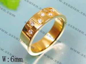 Stainless Steel Gold-Plating Ring - KR12387