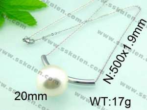 Stainless Steel Necklace  - KN13716-Z