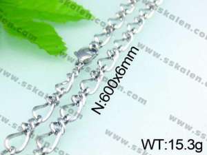 Stainless Steel Necklace  - KN14508-Z
