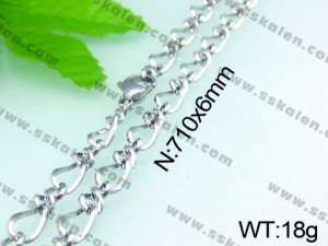 Stainless Steel Necklace  - KN14509-Z