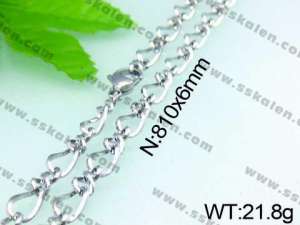 Stainless Steel Necklace  - KN14511-Z