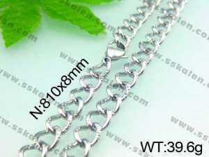 Stainless Steel Necklace  - KN14523-Z