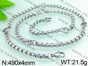Stainless Steel Necklace  - KN14524-Z
