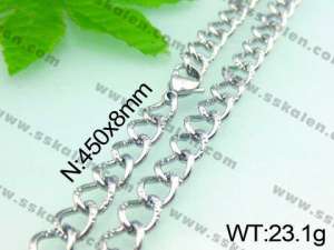 Stainless Steel Necklace  - KN14525-Z