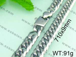 Stainless Steel Necklace  - KN14602-Z