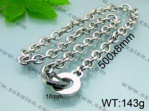 Stainless Steel Necklace  - KN16148-Z