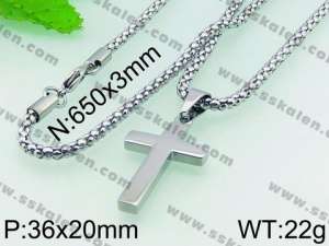 Stainless Steel Necklace  - KN16741-Z