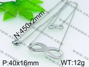 Stainless Steel Necklace  - KN16814-Z