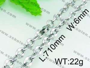 Stainless Steel Necklace  - KN16820-Z