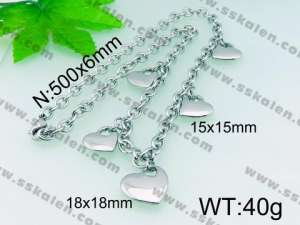 Stainless Steel Necklace  - KN16871-Z