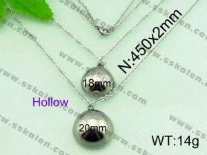 Stainless Steel Necklace  - KN17409-Z