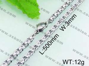 Stainless Steel Necklace  - KN17763-Z