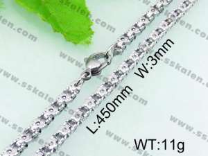 Stainless Steel Necklace  - KN17764-Z