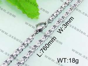 Stainless Steel Necklace  - KN17766-Z