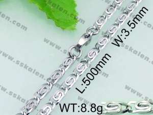 Stainless Steel Necklace  - KN18050-Z