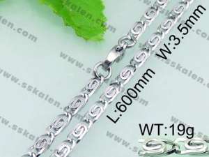 Stainless Steel Necklace  - KN18052-Z