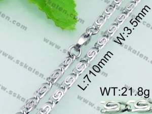 Stainless Steel Necklace  - KN18053-Z
