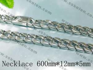 Stainless Steel Necklace  - KN3721-D