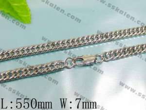 Stainless Steel Necklace  - KN5785-T